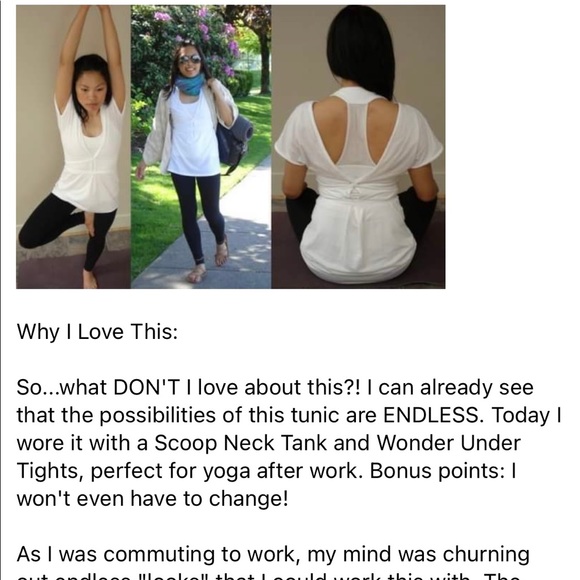 Lululemon Dance Chill Tunic - white - Picture 8 of 10